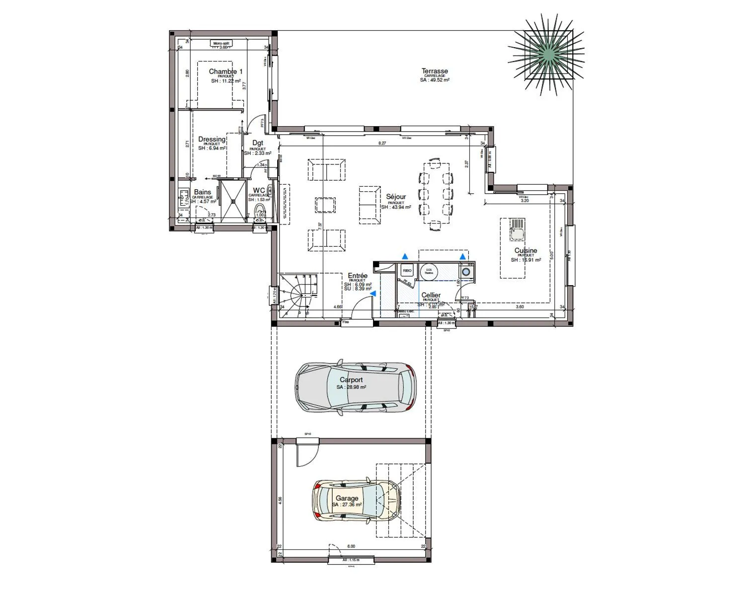Maison neuve 153 m² à Valdurenque (81090)