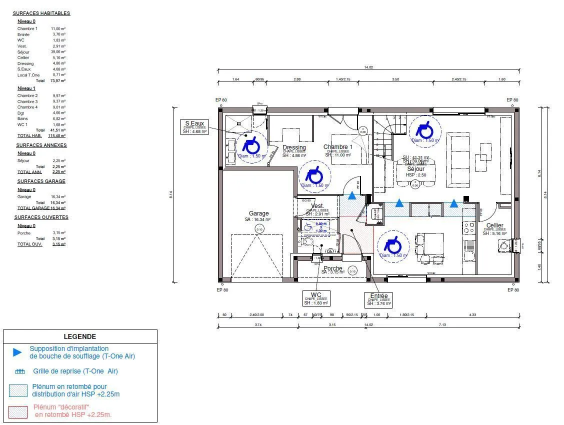 Maison neuve 115 m² à Saint-Mamet (31110)