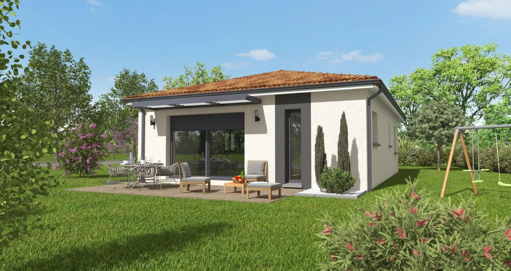 Maison neuve 73 m² à Baurech (33880)