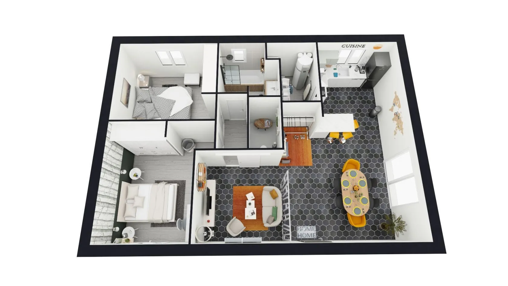 Maison neuve 73 m² à Baurech (33880)