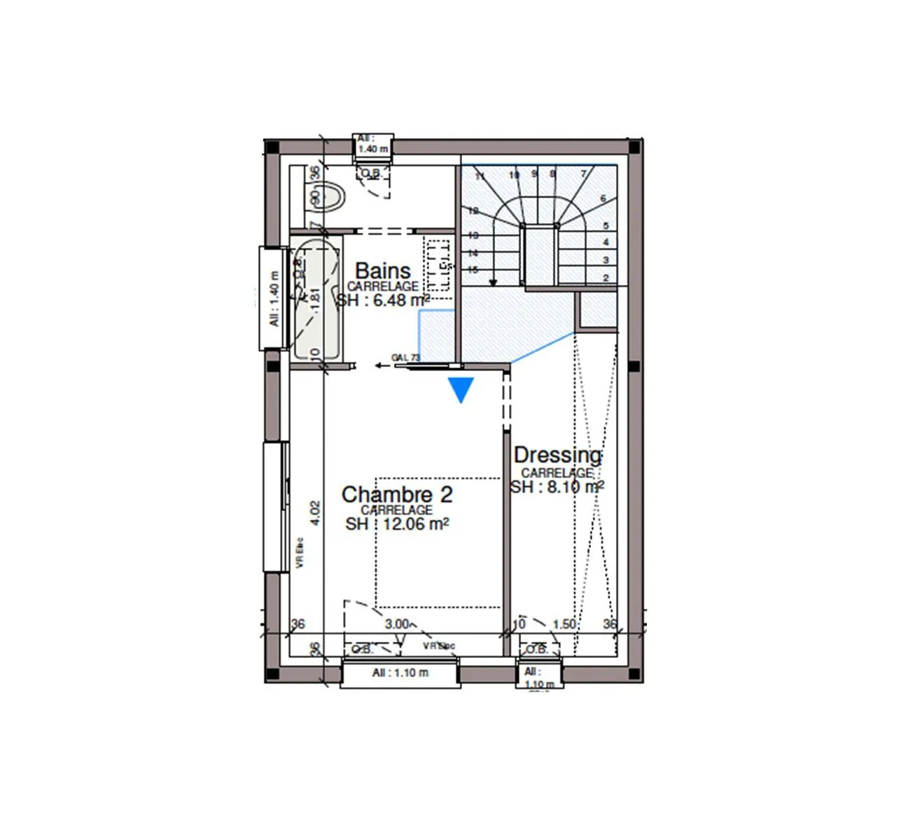 Maison neuve 128 m² à Montpezat-de-Quercy (82270)