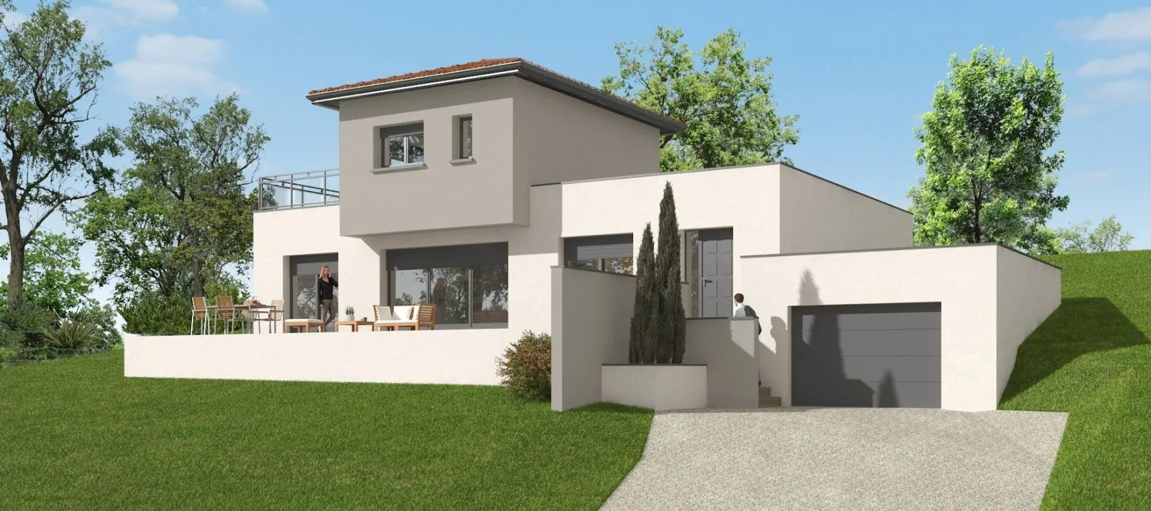 Maison neuve 128 m² à Montpezat-de-Quercy (82270)