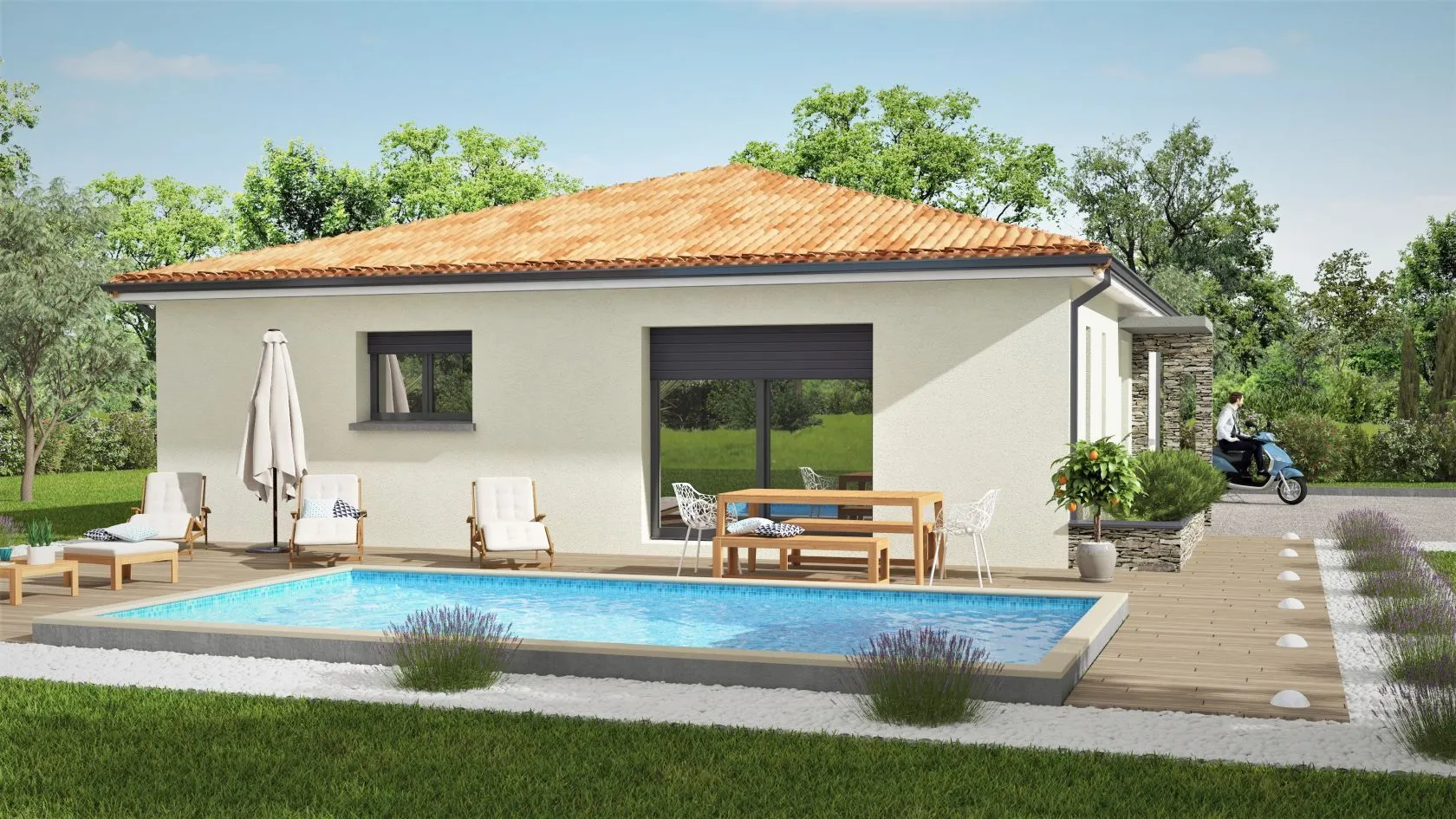 Maison neuve 88 m² à Chamadelle (33230)