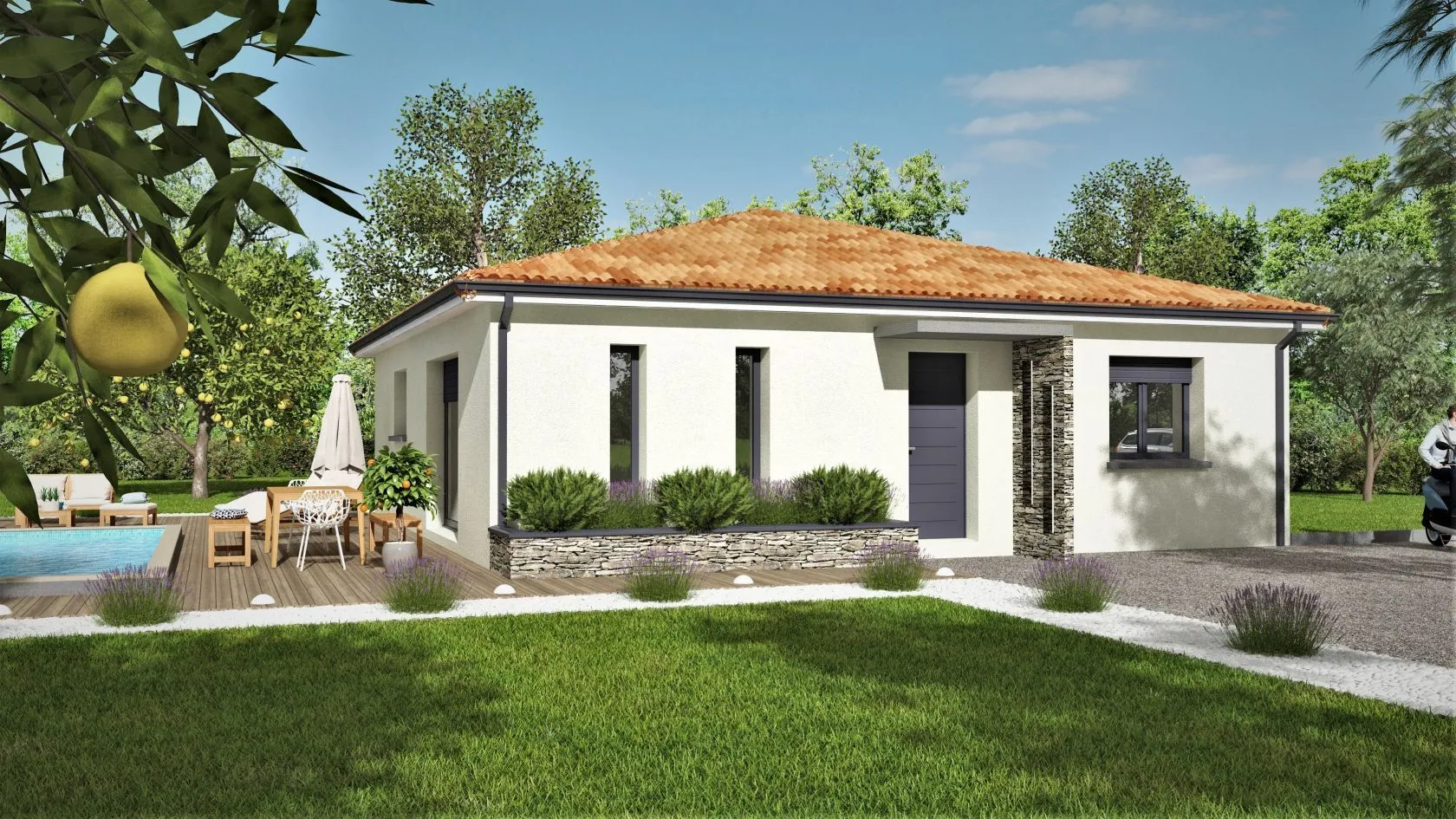 Maison neuve 88 m² à Chamadelle (33230)