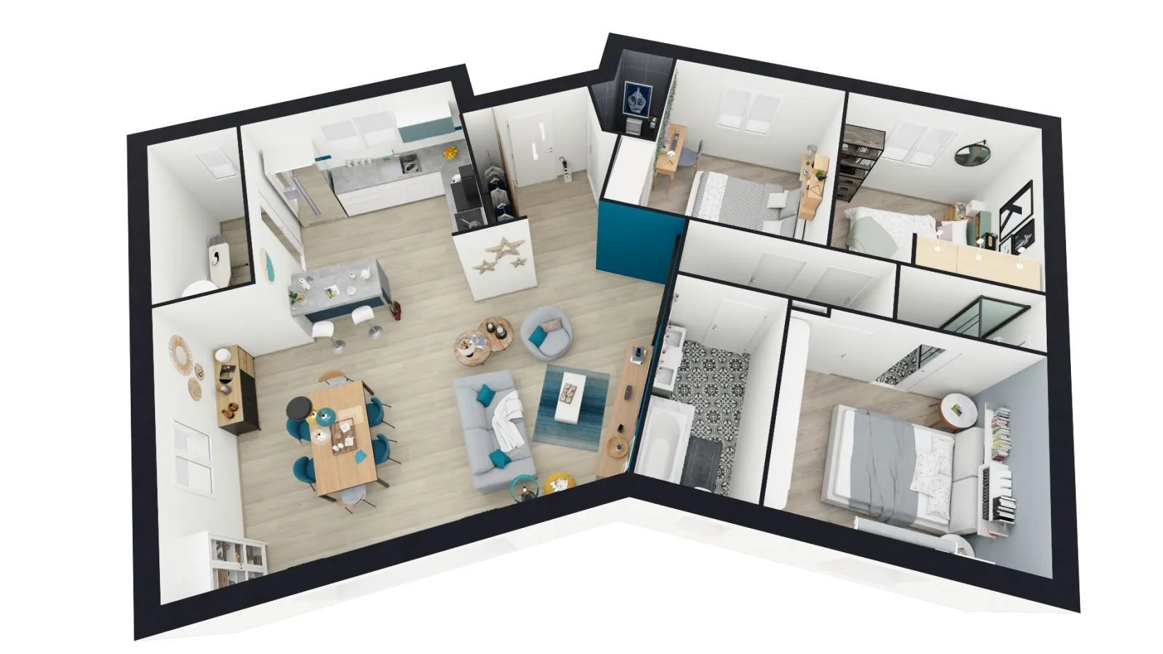 Maison neuve 99 m² à Castelnau-de-Lévis (81150)