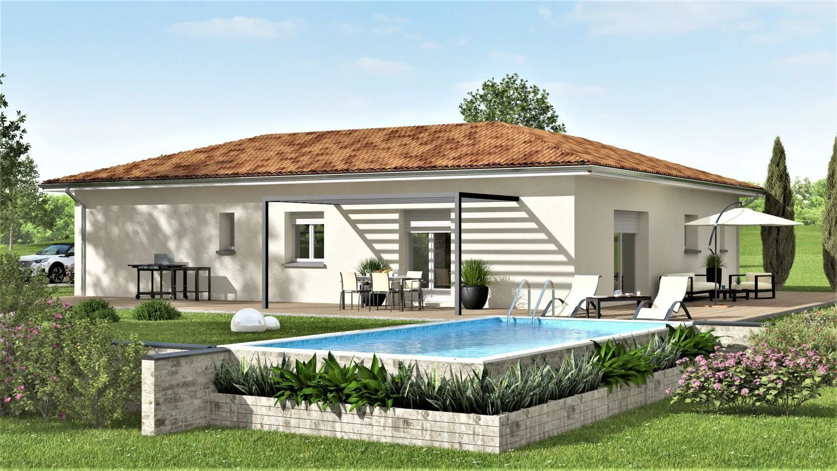 Maison neuve 115 m² à Puylaroque (82240)