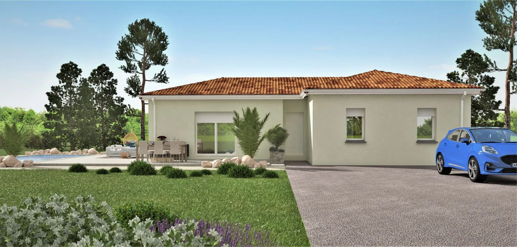 Maison neuve 90 m² à Monteils (82300)