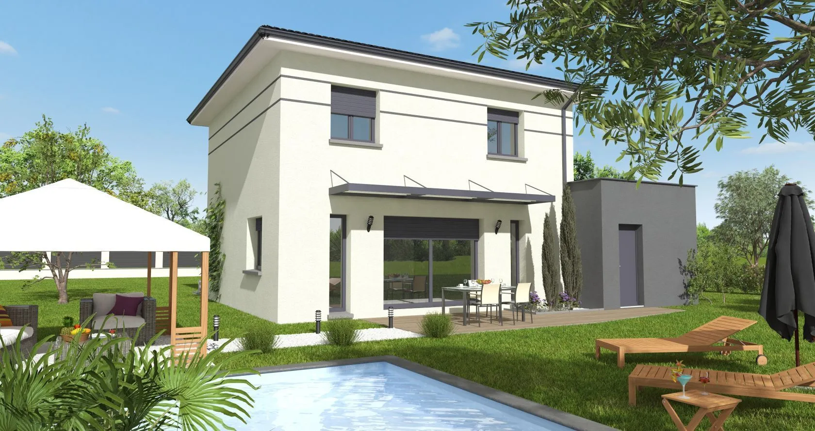 Maison neuve 105 m² à Goutz (32500)