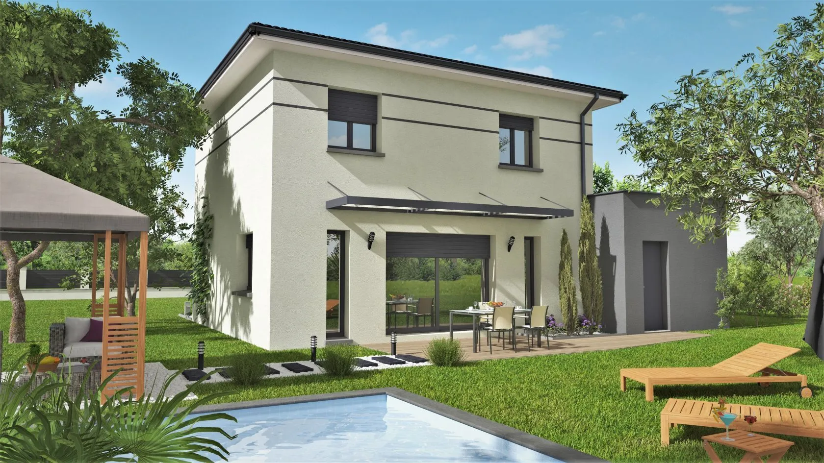 Maison neuve 105 m² à Goutz (32500)
