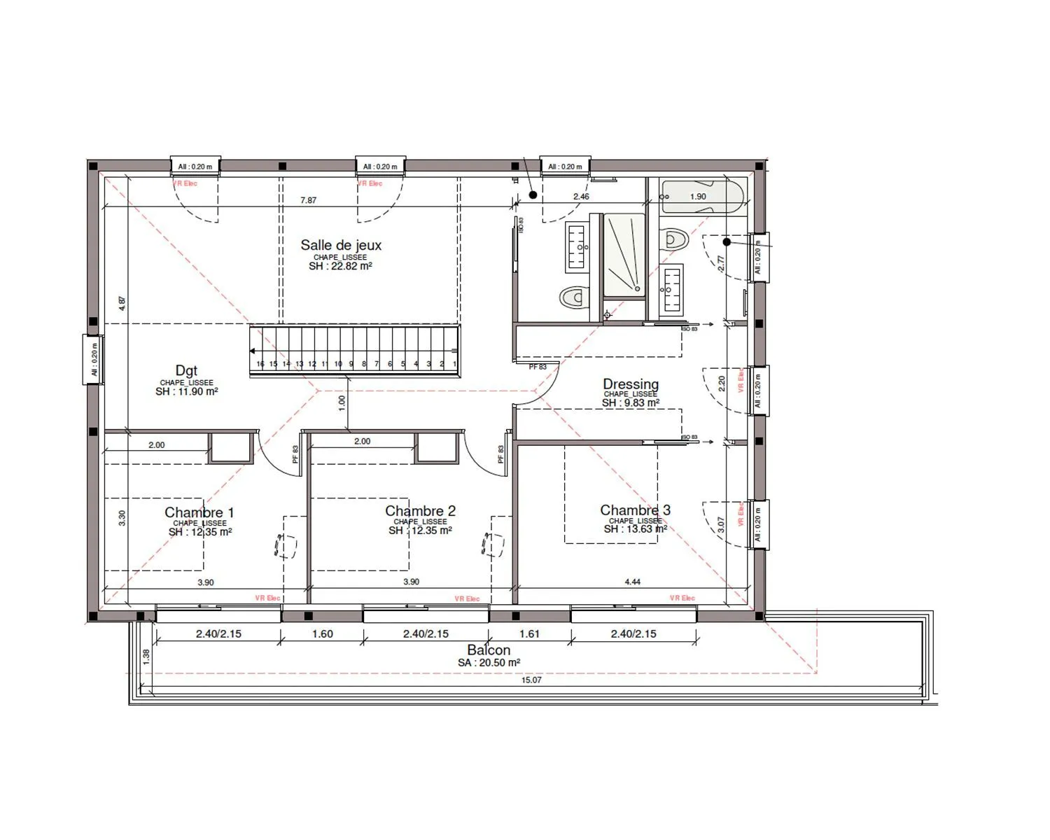 Maison neuve 166 m² à Reyniès (82370)