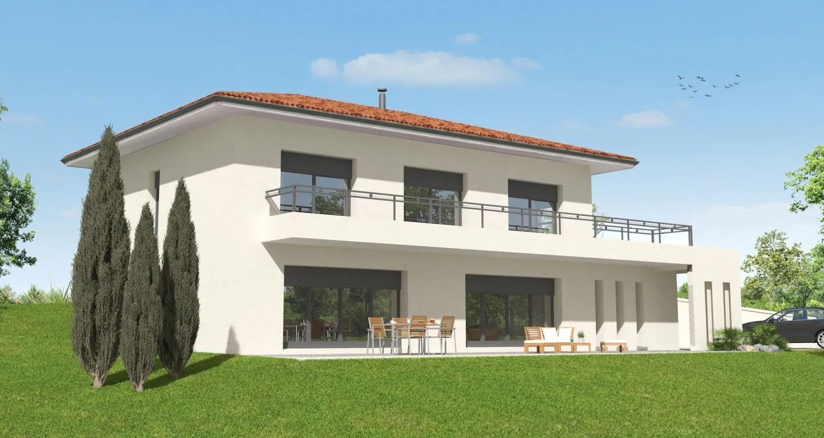 Maison neuve à Lacroix-Falgarde