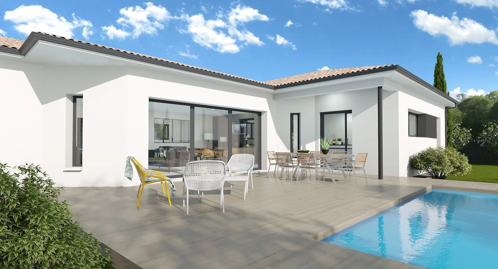 Maison neuve 168 m² à Fontenilles (31470)