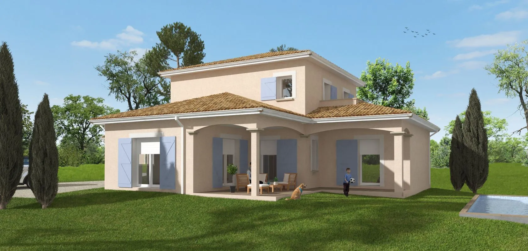 Maison neuve 136 m² à Sainte-Foy-la-Grande (33220)