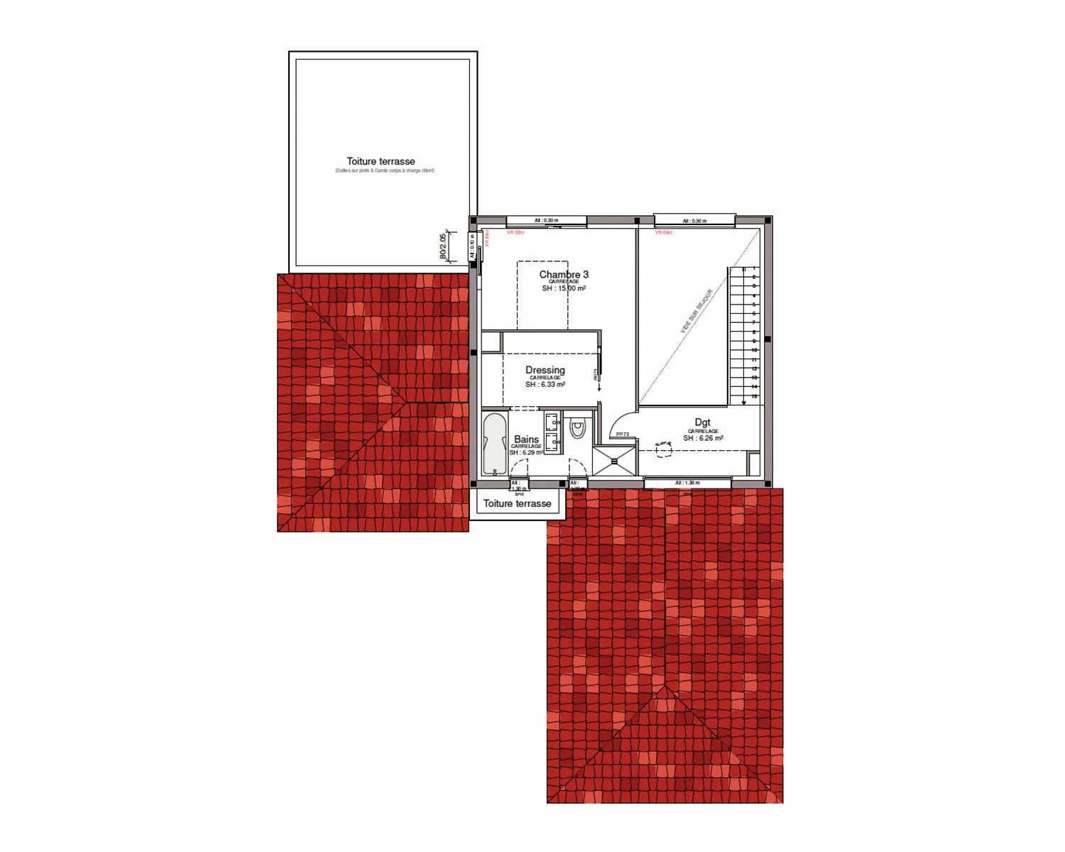 Maison neuve 156 m² à Saint-Médard (32300)
