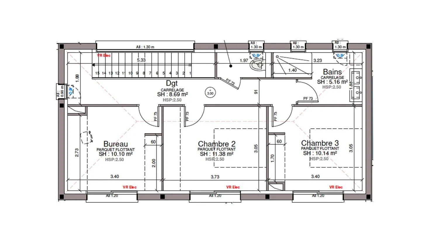 Maison neuve 138 m² à Labastide-du-Temple (82100)