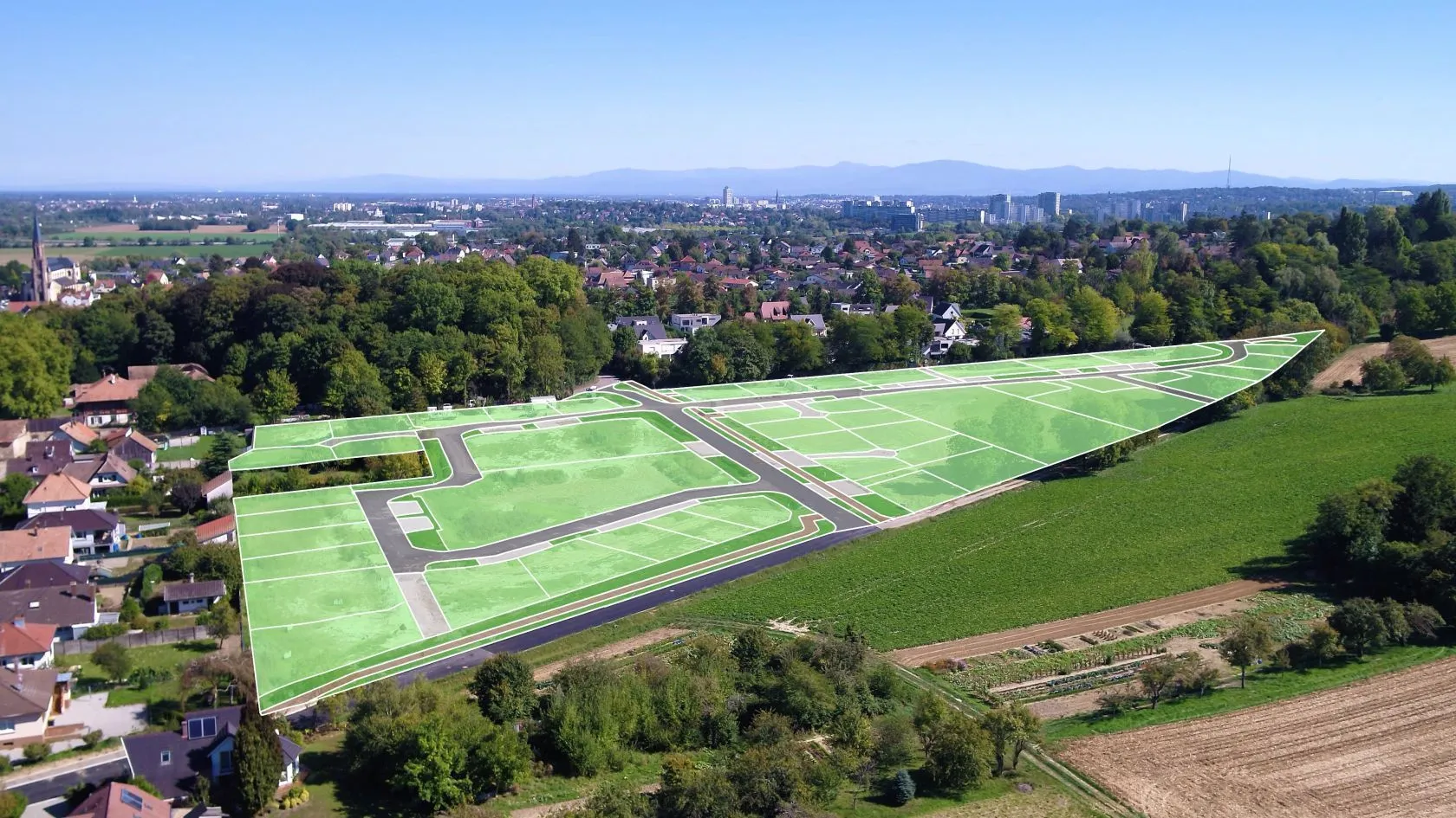 Terrain à bâtir 363 m² à Morschwiller-le-Bas (68790)