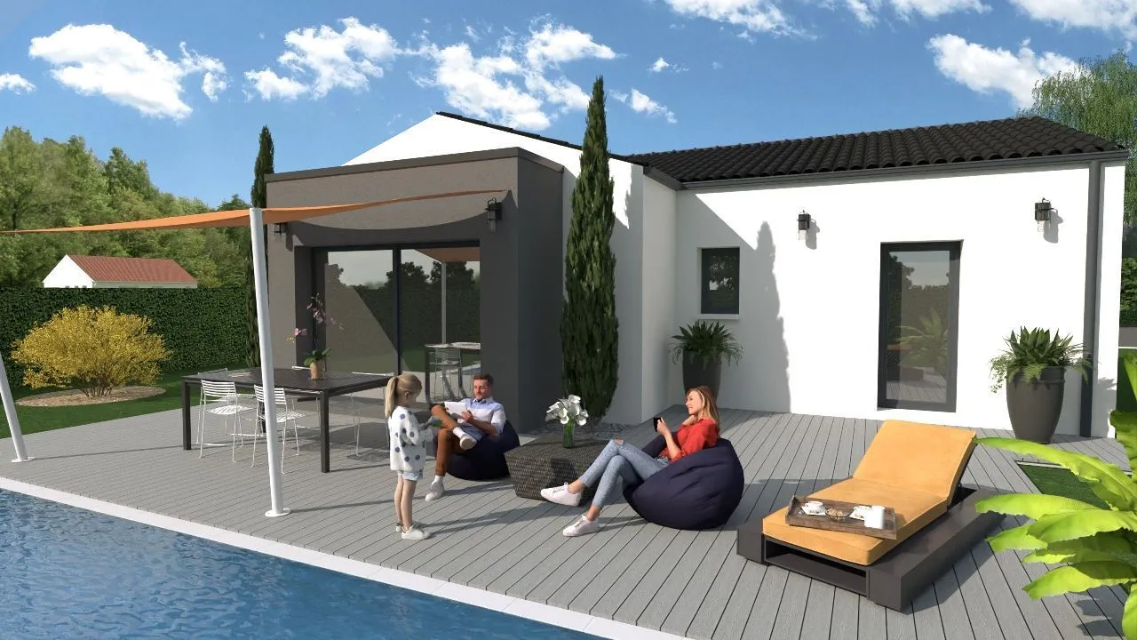 Maison neuve 95 m² à La Laigne (17170)