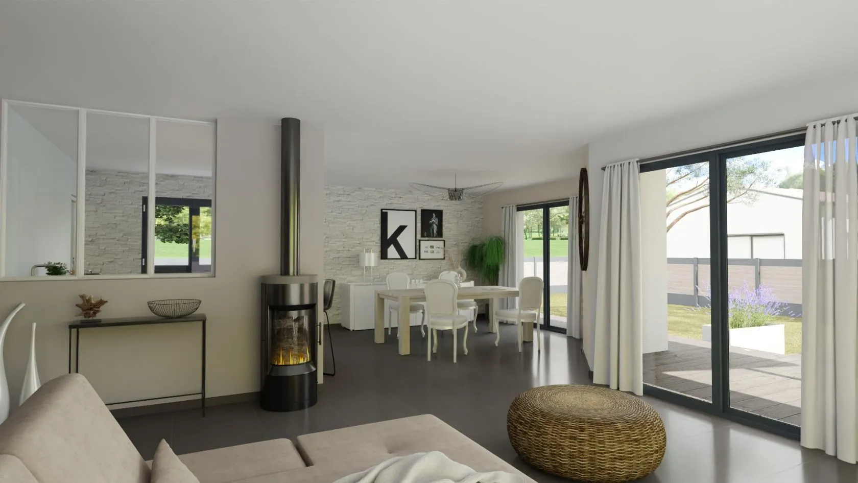 Maison neuve 121 m² à Lugos (33830)