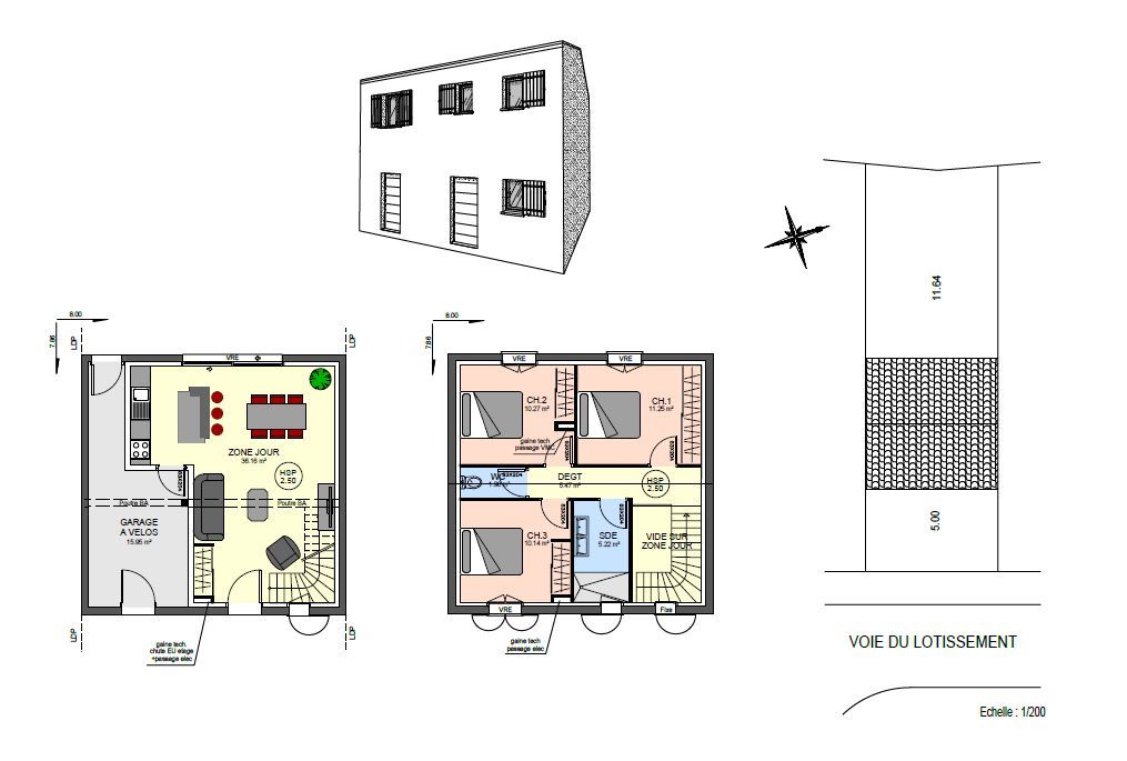 Maison neuve 80 m² à Bouhet (17540)