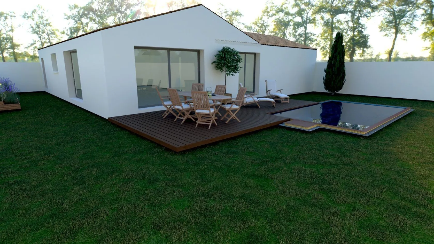 Maison neuve 98 m² à Villedoux (17230)