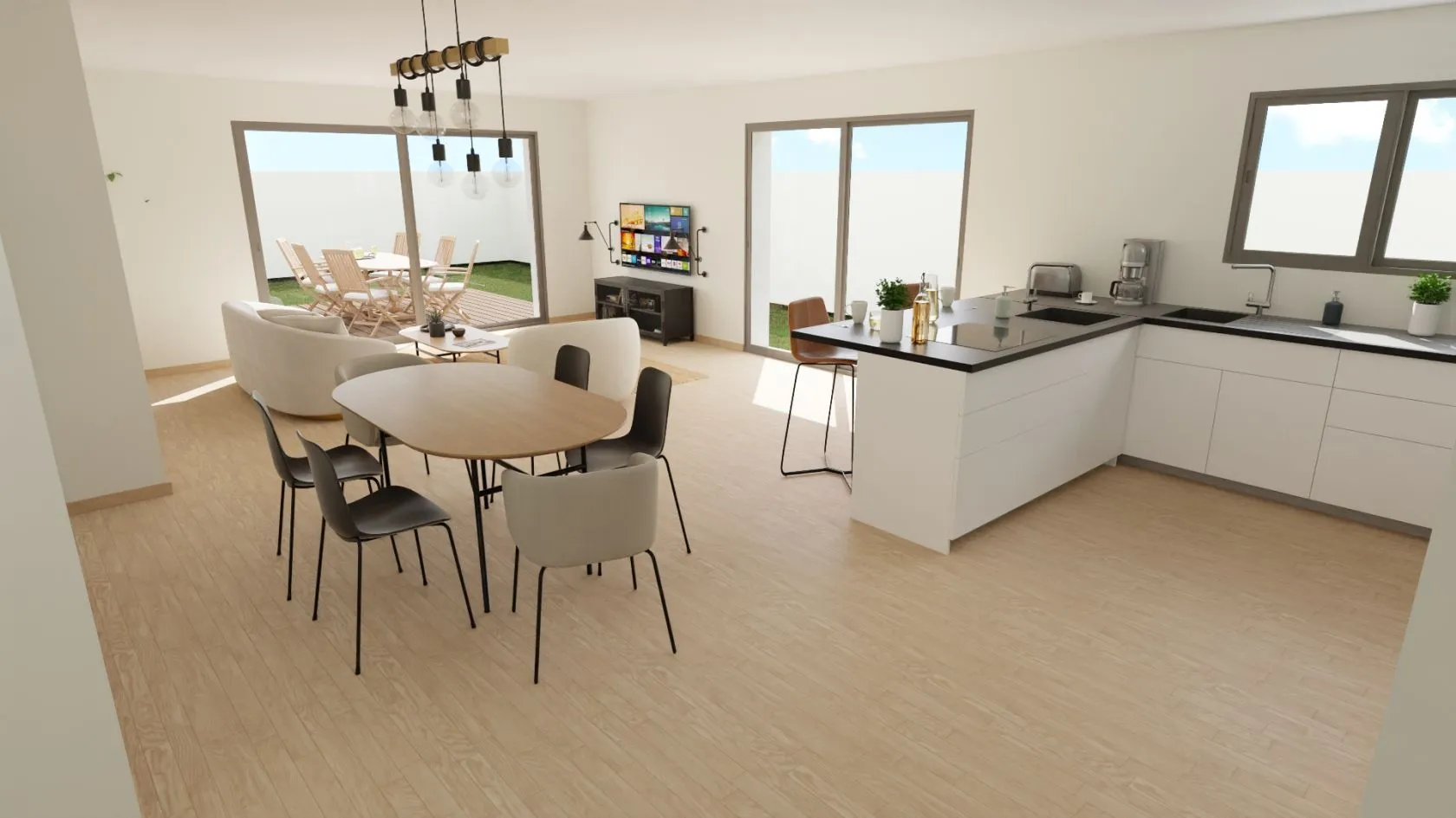 Maison neuve 98 m² à Villedoux (17230)