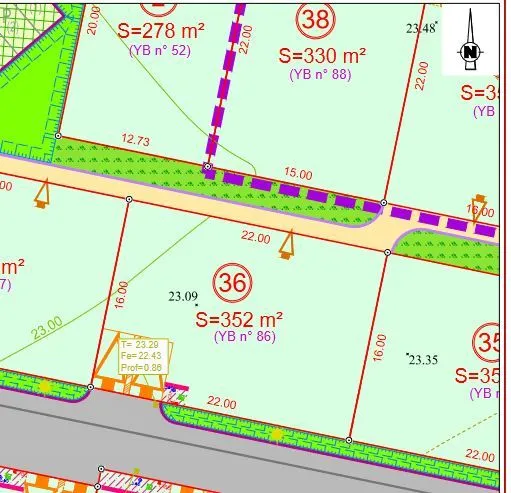 Terrain à bâtir 352 m² à Surgères (17700)