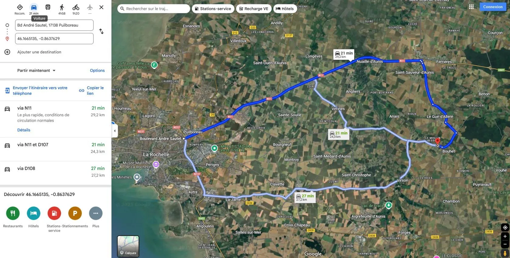 Terrain à bâtir 407 m² à Bouhet (17540)