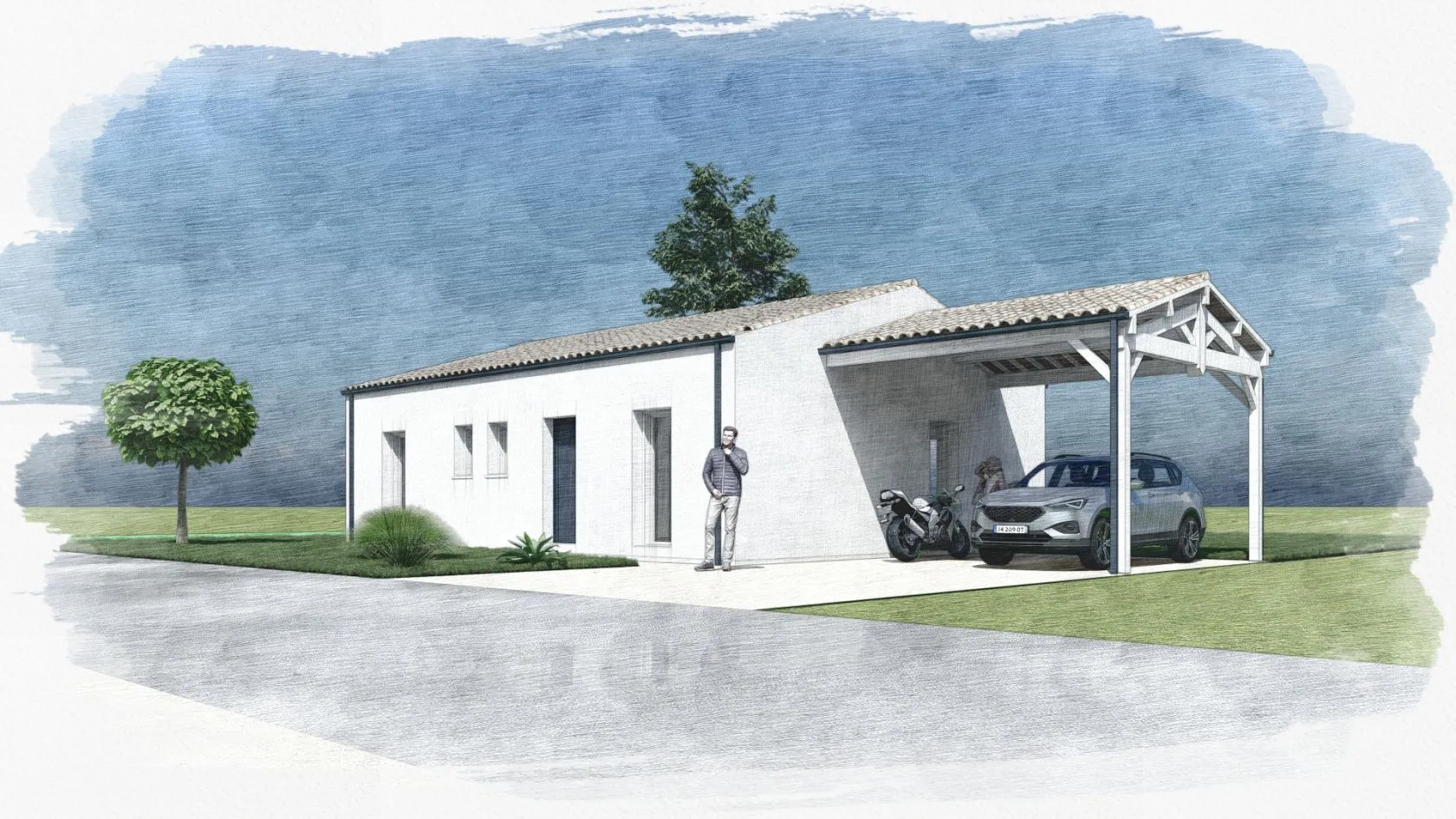 Maison neuve à Taillebourg