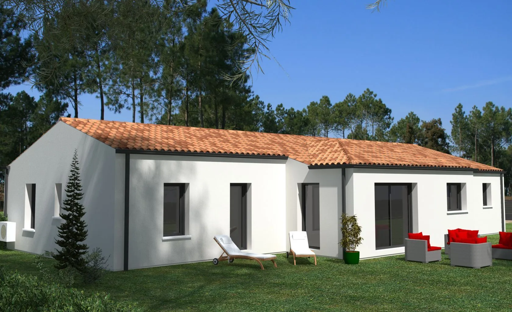 Maison neuve 130 m² à Saint-Vaize (17100)