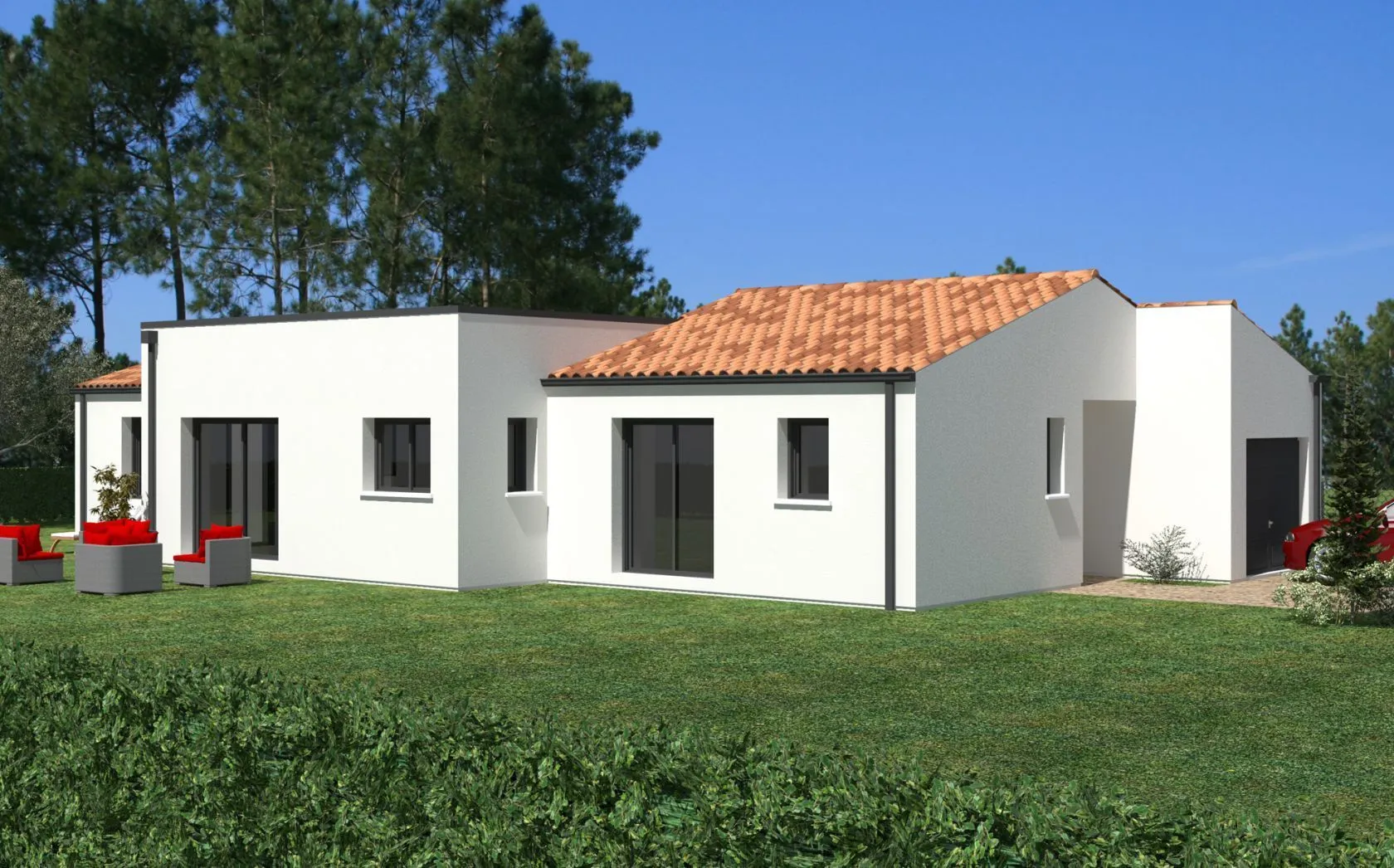 Maison neuve 130 m² à Saint-Vaize (17100)