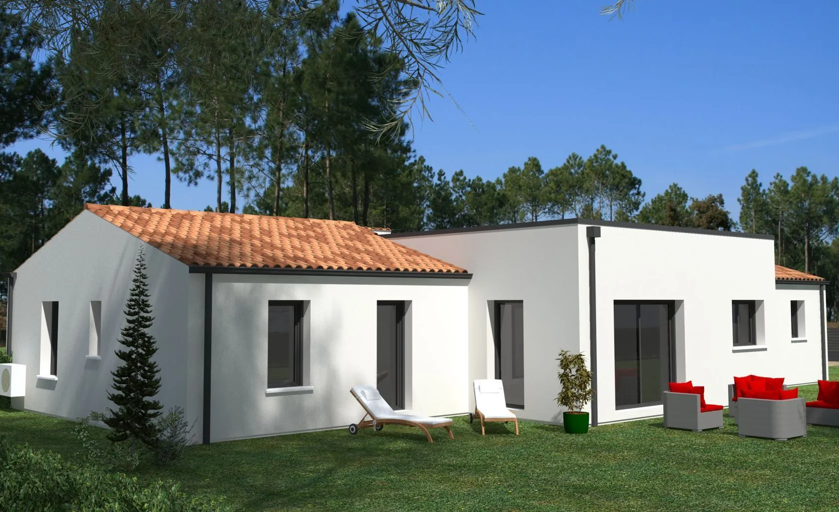 Maison neuve 130 m² à Saint-Vaize (17100)