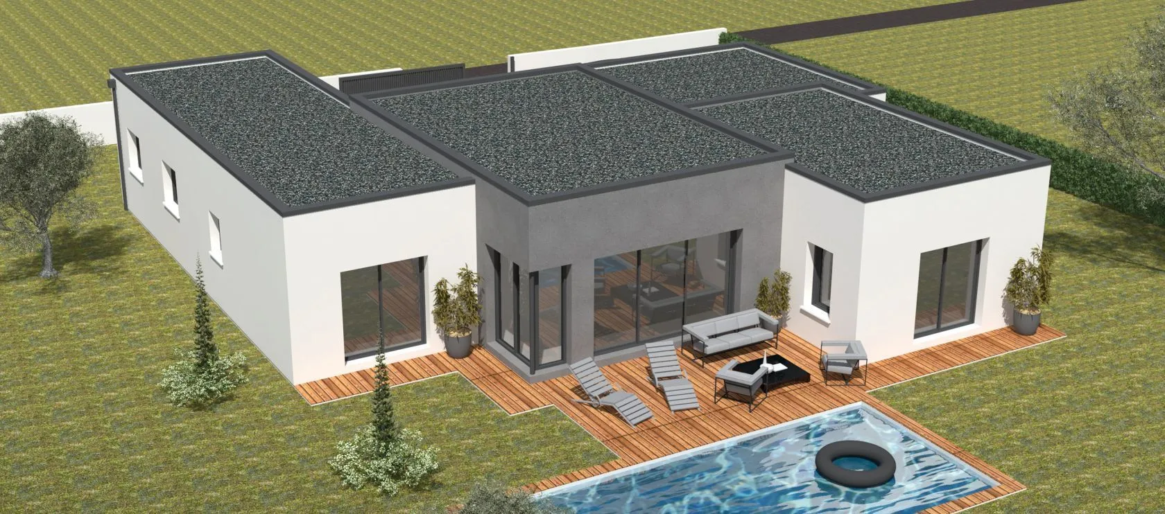 Maison neuve 130 m² à La Chapelle-des-Pots (17100)