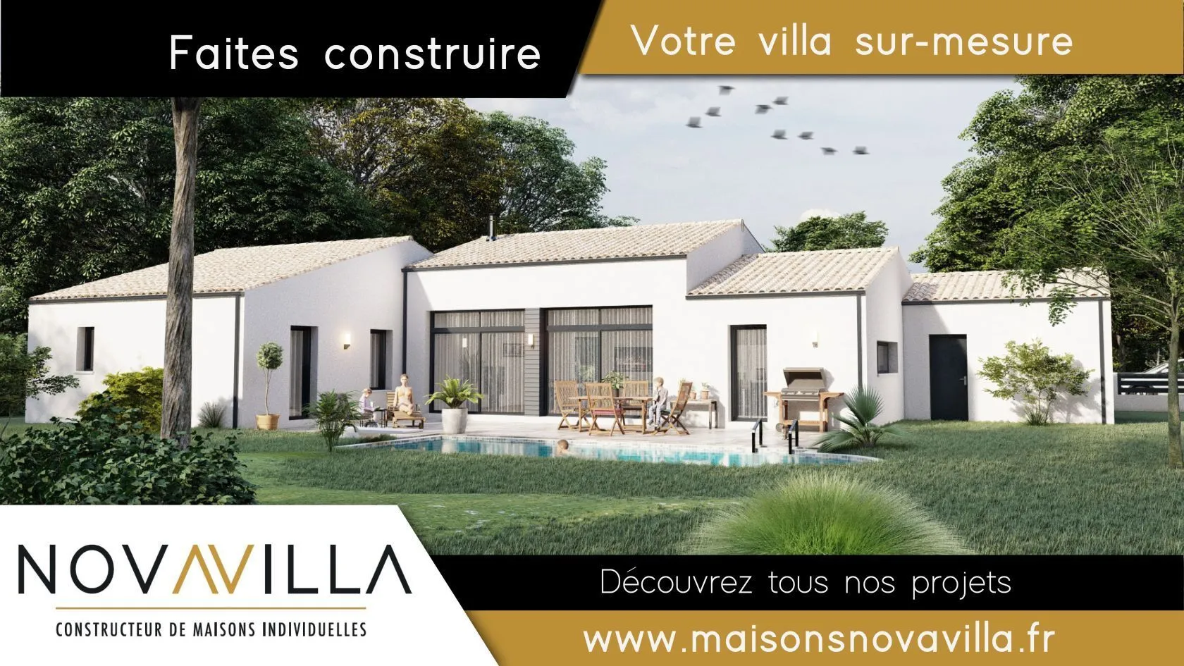 Maison neuve 130 m² à Saint-Vaize (17100)