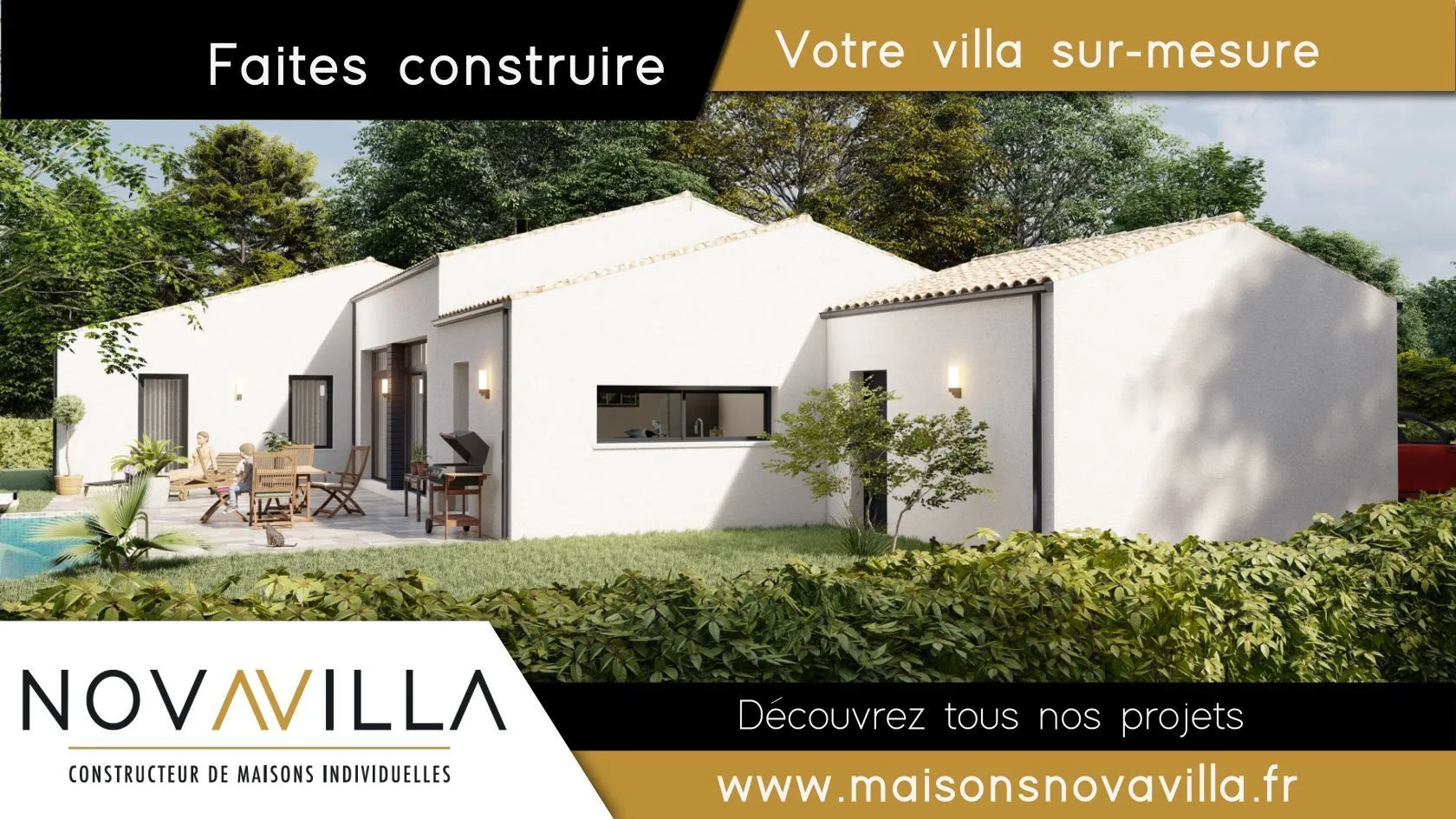 Maison neuve 130 m² à Saint-Vaize (17100)