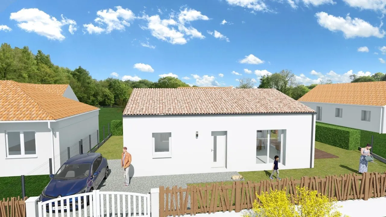 Maison neuve 80 m² à Saint-Romain-de-Benet (17600)