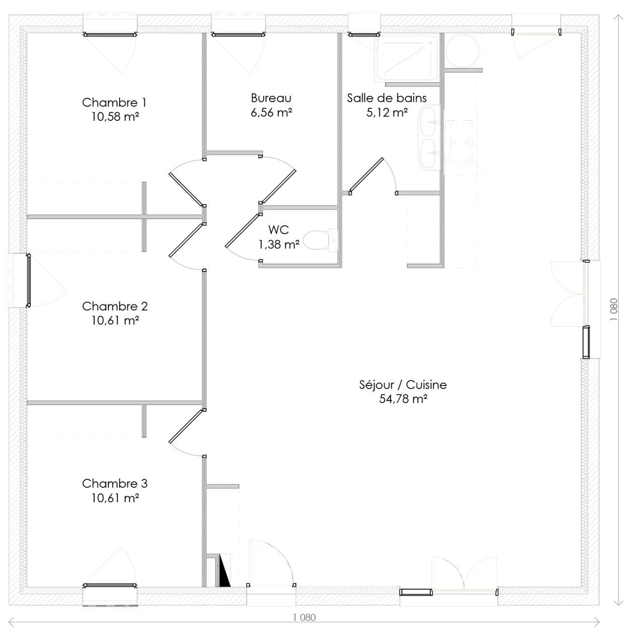 Maison neuve 100 m² à Corme-Royal (17600)