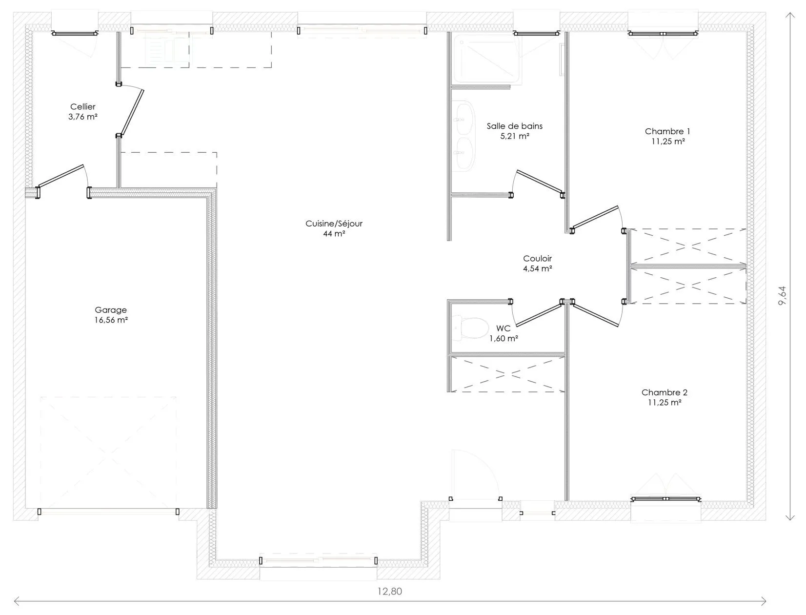 Maison neuve 81 m² à Clion (17240)