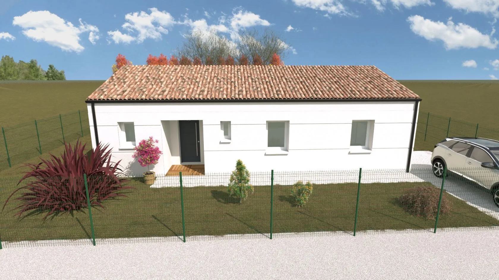 Maison neuve 107 m² à Saint-Saturnin (16290)