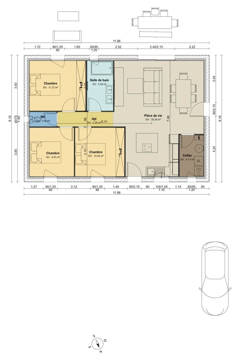 Maison neuve 81 m² à La Couronne (16400)
