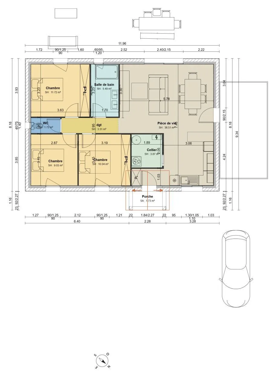 Maison neuve 82 m² à Marsac (16570)