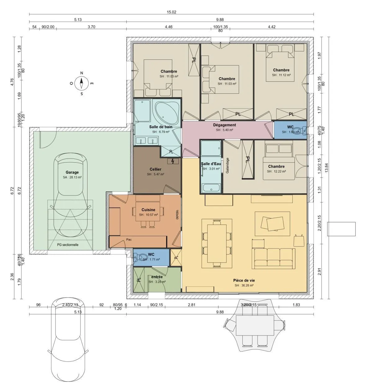 Maison neuve 119 m² à Magnac-sur-Touvre (16600)