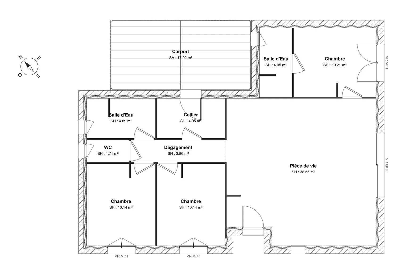 Maison neuve 89 m² à Étaules (17750)