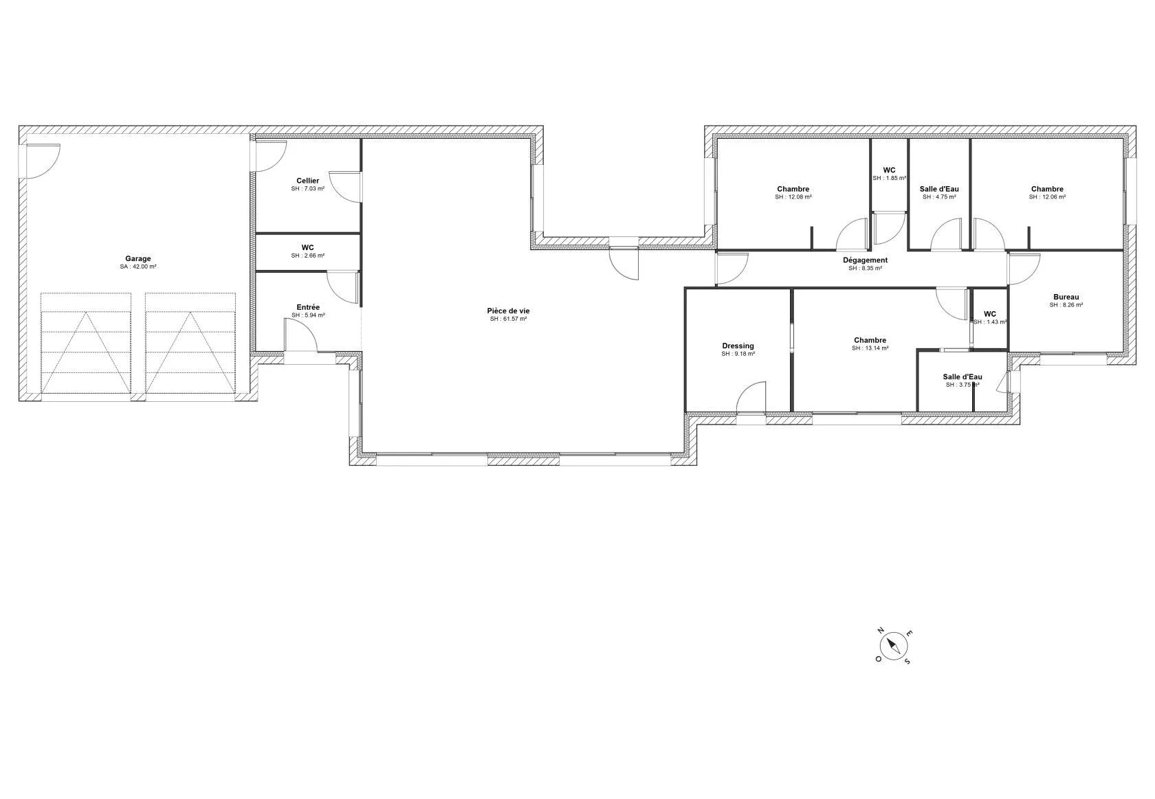 Maison neuve 152 m² à Mathes (17570)