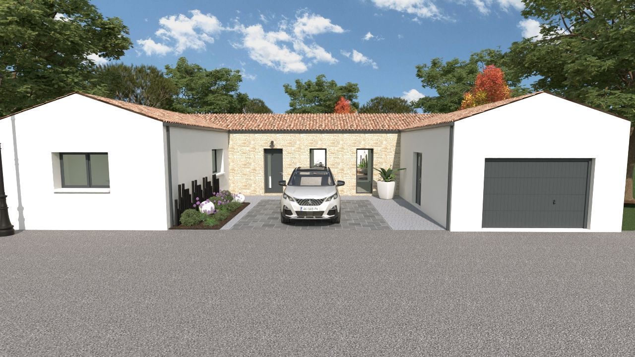 Maison neuve 140 m² à Saint-Georges-des-Coteaux (17810)