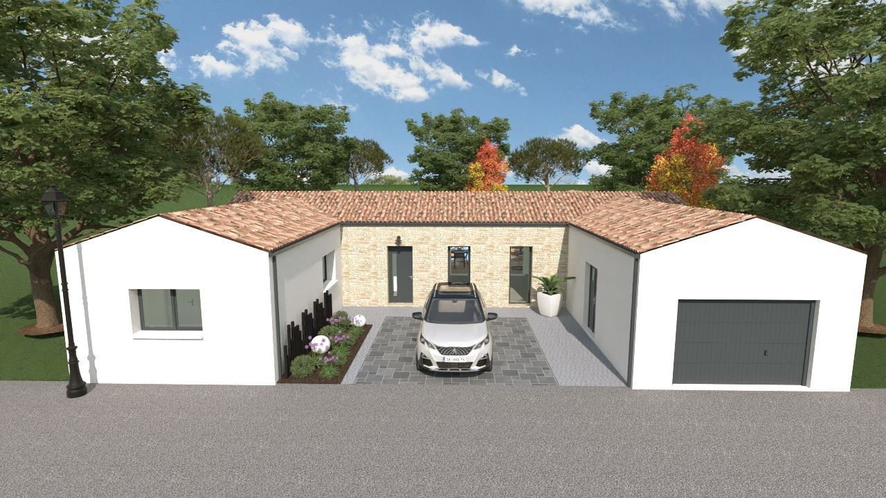 Maison neuve 140 m² à Saint-Georges-des-Coteaux (17810)