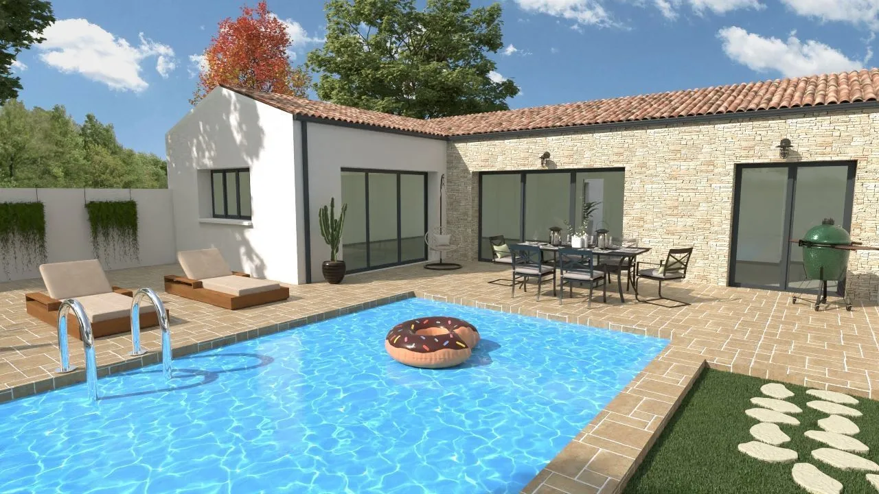 Maison neuve 140 m² à Dompierre-sur-Mer (17139)
