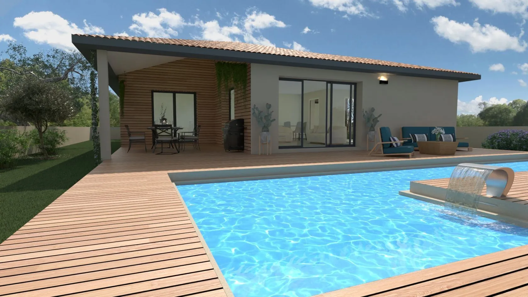 Maison neuve 110 m² à Pisany (17600)