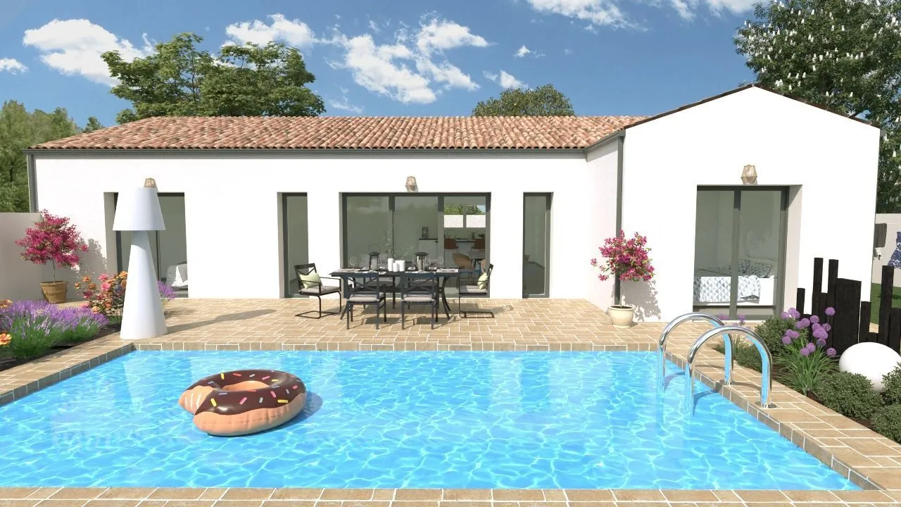 Maison neuve 110 m² à Authon-Ébéon (17770)