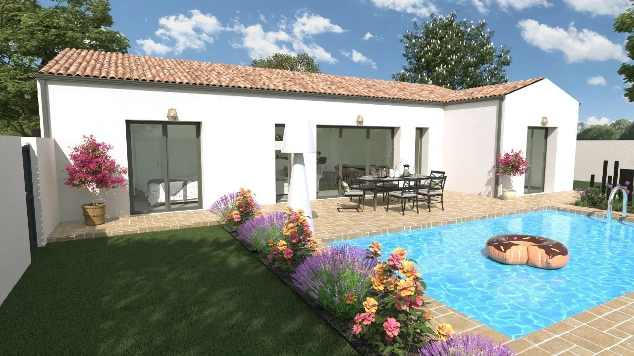 Maison neuve 110 m² à Authon-Ébéon (17770)