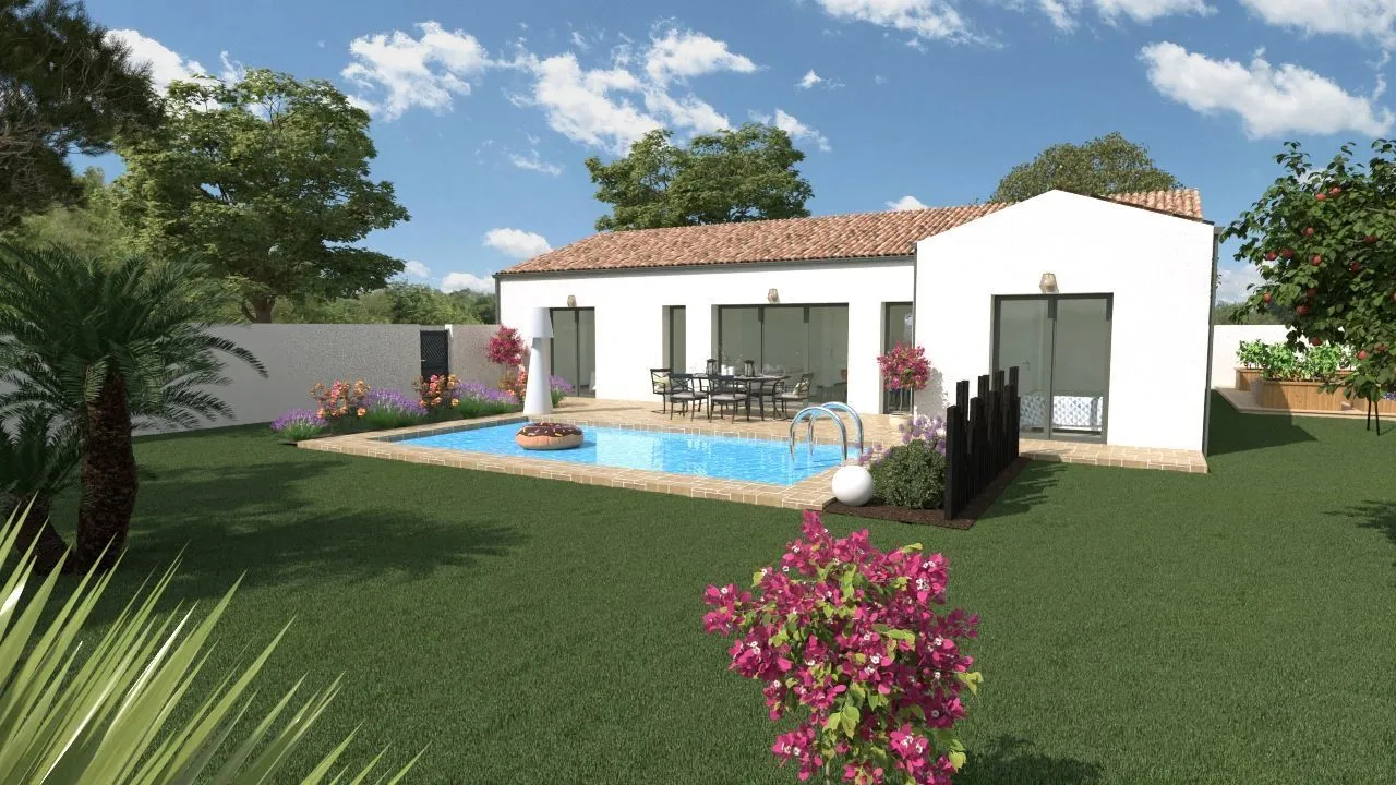 Maison neuve 110 m² à Authon-Ébéon (17770)